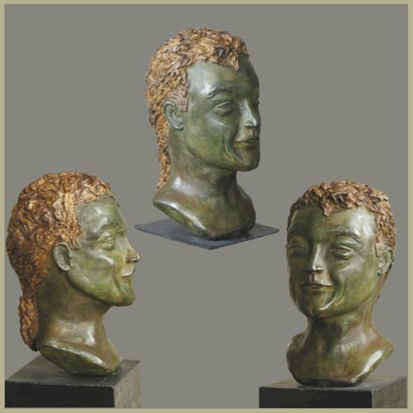 Bronzen beeld van Thea Slikboer — Rein