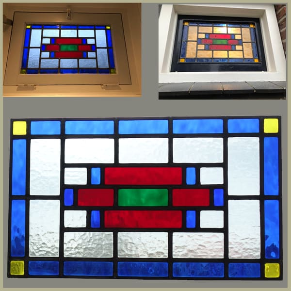 Glas-in-loodraam van Thea Slikboer — Tiny vd jagt 05 12 20201