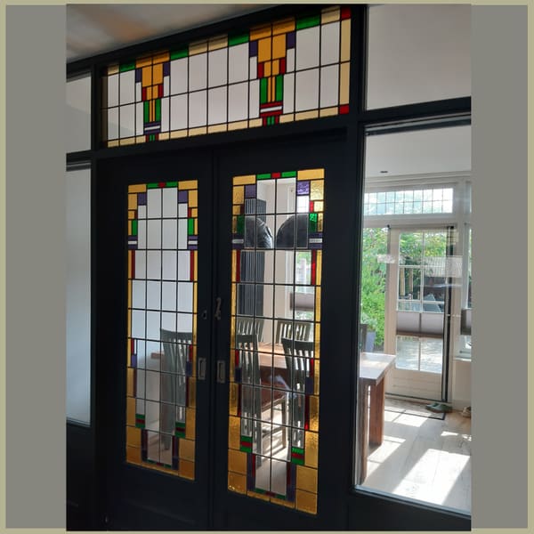 Glas-in-loodraam van Thea Slikboer — Anita van toorn