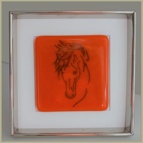 Glasfusingwerk van Thea Slikboer — 03 paard