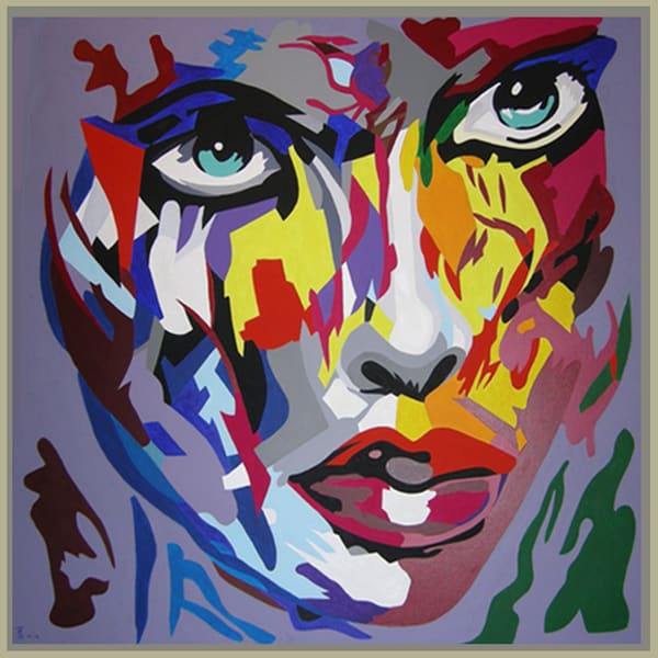 Schilderij van Thea Slikboer — Face