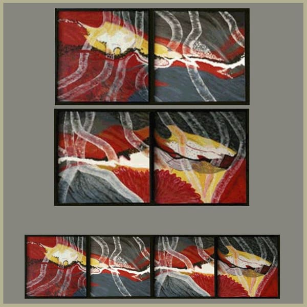 Schilderij van Thea Slikboer — Life thread